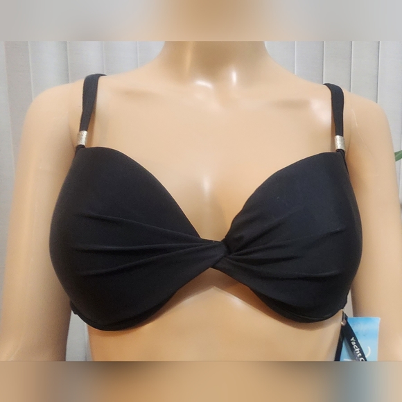 NEW WITH TAGS 2 PIECE BLACK BATHING SUIT SIZE 12 SEE PICS FOR MEASUREMENTS - Picture 10 of 16